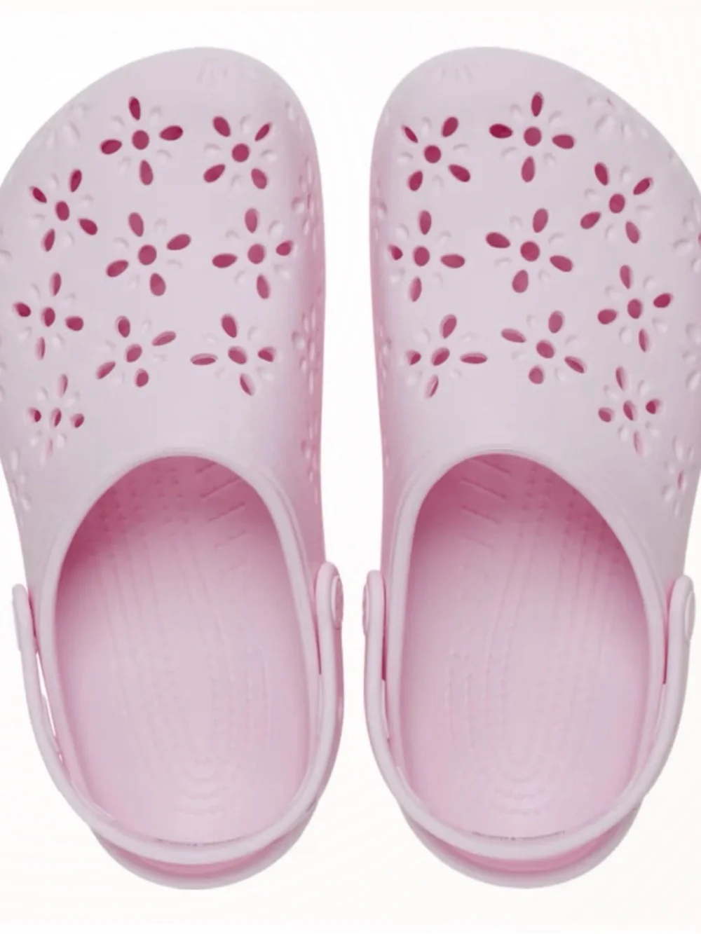 NWT CROCS Women's Pink Floral Vent Clog - Picture 3 of 3